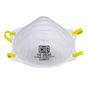CIG801F FFP2 NR Filtering half mask (yellow straps)